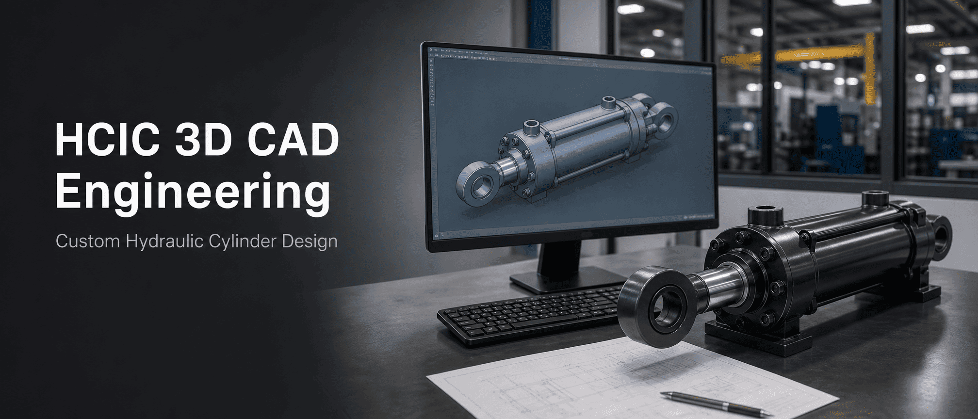 HCIC منبع مهندسی 3D CAD خود را برای سیلندرهای هیدرولیک سفارشی به روز می کند