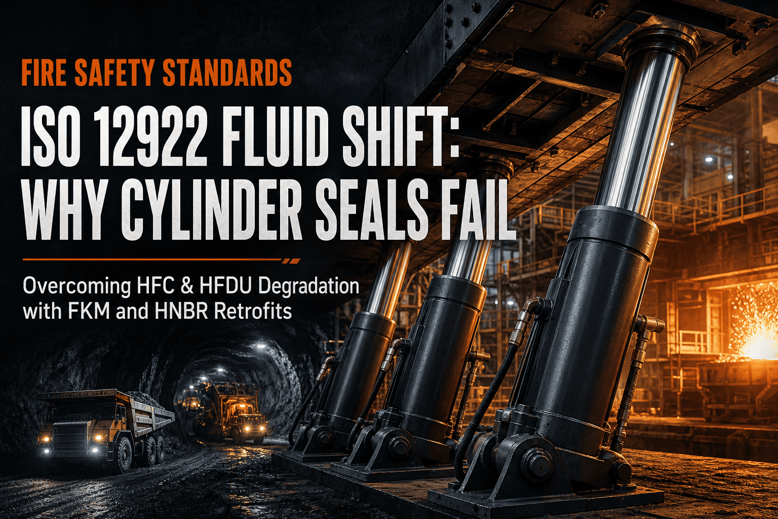 تغییر جهانی ایمنی آتش نشانی: چرا سیالات HFDU و HFC ISO 12922 مجبور به طراحی مجدد مهر و موم سیلندر هیدرولیک می شوند